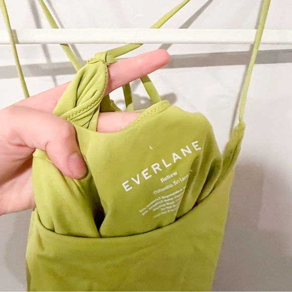 Everlane The String One Piece Swimsuit Green - Picture 6 of 8